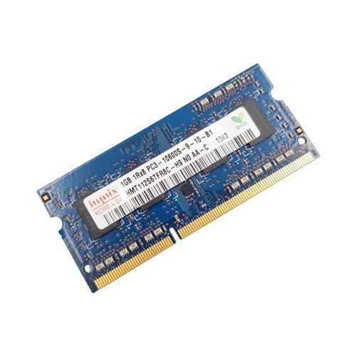 Barrette Mémoire 1Go Ram Ddr3 Hynix Hmt112S6Tfr8C-H9 So-Dimm Pc3-10600S 1333Mhz 1Rx8