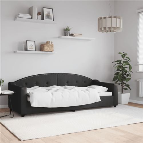 vidaXL - Canapé-lit - 80 x 200 cm - Noir - Image 2