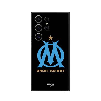 Coque Samsung Galaxy S25 Ultra logo om olympique de marseille Noire Fond Maniacase - 1