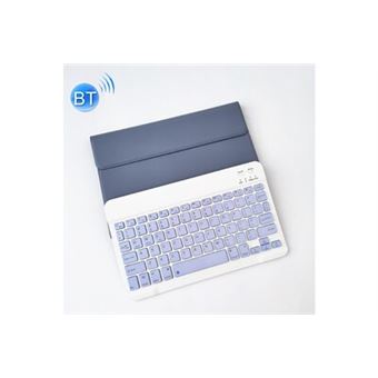 Pour lenovo smart tab m10 hpd plus tb-x606f 10,3 pouces lx103 couleur unie détachable carré keycap bluetooth clavier étui en cuir avec support (violet - 1