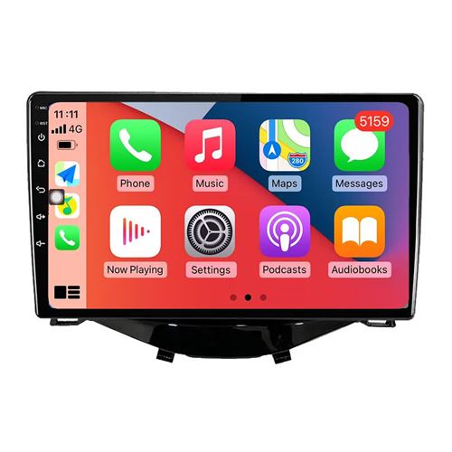 Autoradio CarPlay RoverOne Android 2Go RAM 32Go ROM GPS Bluetooth pour Peugeot 108 Toyota Aygo B40 2014 - 2021