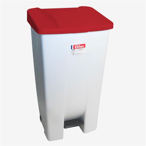 GILAC Poubelle &Agrave; P&eacute;dale Eco 120 L Avec Roulettes Et Couvercle - 