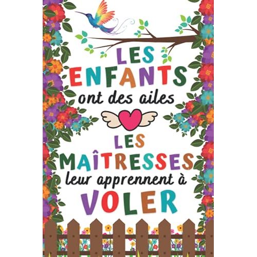 Carnet de notes Narratik Cadeau Maîtresse A5 100 pages 15x23cm