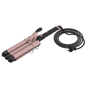 Fer à boucler Multifonction 70W avec 3 Tubes en Céramique Tourmaline Avizar Rose - 1