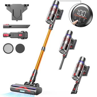 Aspirateur Balai Sans Fil 600W 48KPa - Autonomie 70min, Bac 2L, Auto-Stable, Avec Écran OLED - 13