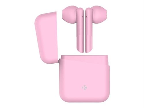 MyKronoz ZeBuds Lite - Werkelijk draadloze koptelefoon met micro - inwendig - Bluetooth - ruisisolatie - roze