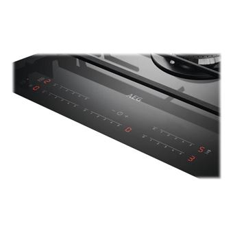 AEG HVB75450IB - Table de cuisson au gaz - 5 plaques de cuisson - Niche - largeur : 72 cm - profondeur : 49 cm - noir - noir