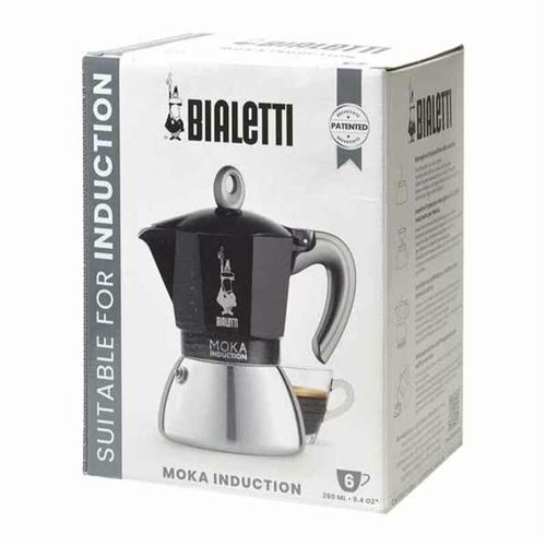 Cafetière italienne BIALETTI Moka induction 6 tasses black