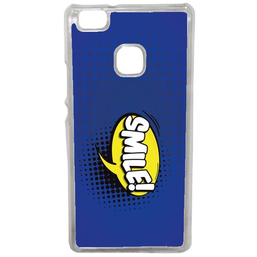 Coque Smile Fond Bleu Lectrique Compatible Huawei Mate 9 Lite Transparent