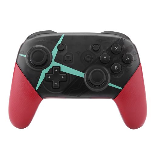 Manette de jeu sans fil Bluetooth Manette de jeu Joy Con Poignée Joypad pour Nintendo Switch Pro (Rouge)