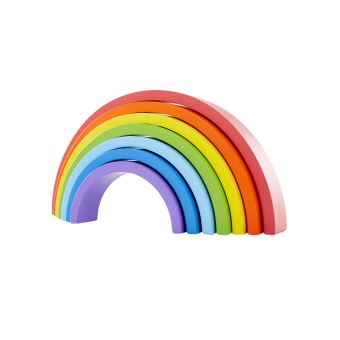 Vertbaudet Puzzle Arc En Ciel En Bois Multicolore Tu Autres Achat Prix Fnac