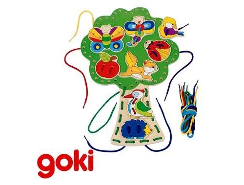 Jeu de laçage en Bois 9 à 11 formes à lacer Enfant 3 ans +