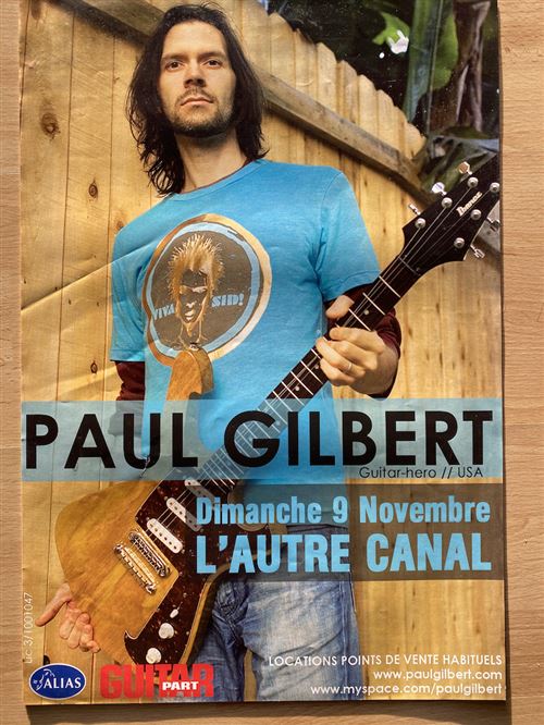 Paul Gilbert - Guitare-hero // USA - 49x34cm - Affiche