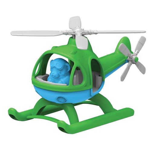 Green Toys - 66078 - Véhicule Miniature - Modèle Simple - Hélicoptère - Vert