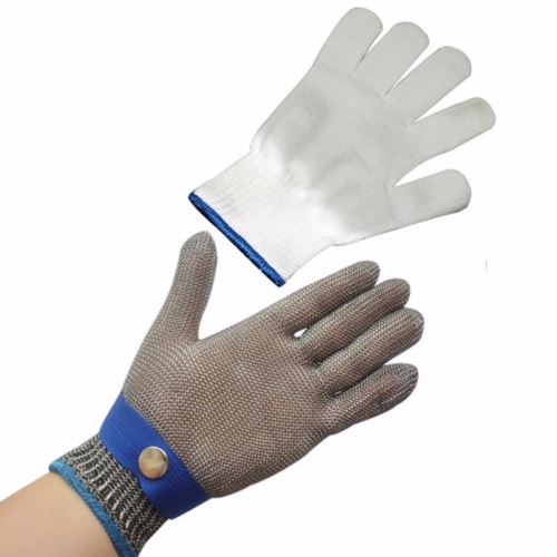 La preuve de gants anti-coupe protègent le gant de travail résistant à la coupure de boucher de maille de sécurité