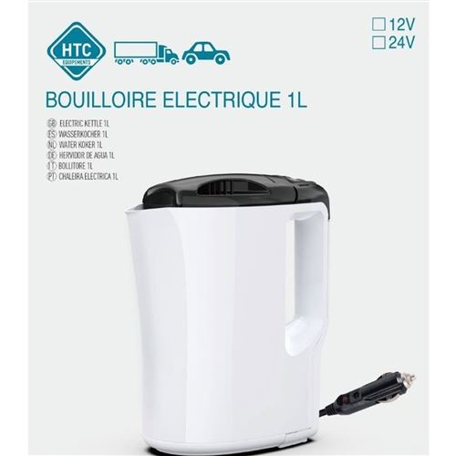 Bouilloire Htc Equipement Bouilloire Electrique 12V 1 Litre 170W Blanc et Bleu