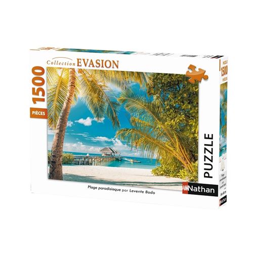 Puzzle 1500 pièces Nathan Plage paradisiaque