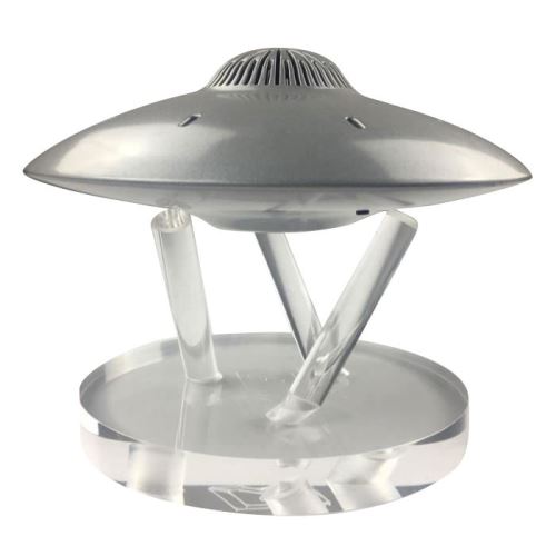 Enceinte en lévitation Bluetooth Soucoupe volante UFOSOUND Silver Satiné - Gris