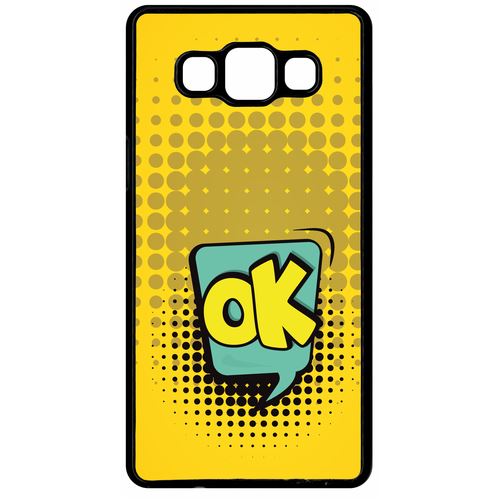 Coque Samsung Galaxy A5 Modele 2015 Ok Fond Jaune