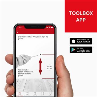 Support mural TV One For All WM 2411 81,3 cm (32) - 165,1 cm (65) rigide