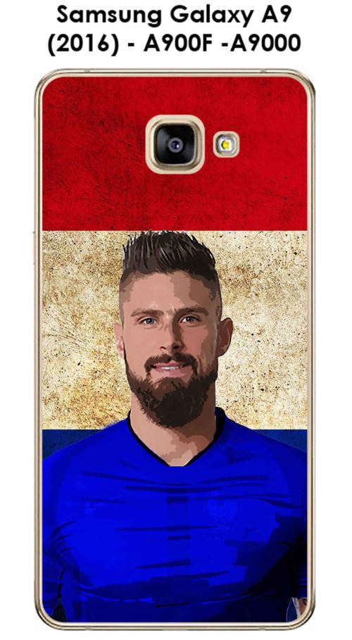 Coque Samsung Galaxy A9 (2016) - A900F -A9000 design Giroud & Drapeaux