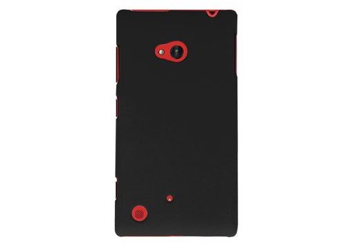 Coque rigide Noire pour Nokia Lumia 720 aspect mat toucher rubber gomme