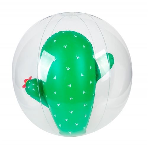 AIRMYFUN Ballon Gonflable ø41 cm pour Piscine & Plage, Accessoire d'Eau - Design Cactus