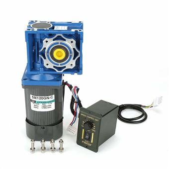 Moteur Réducteur à Vis Sans Fin M120A-401 - 120W, 12V, Réduction 30:1, Rotation CW/CCW