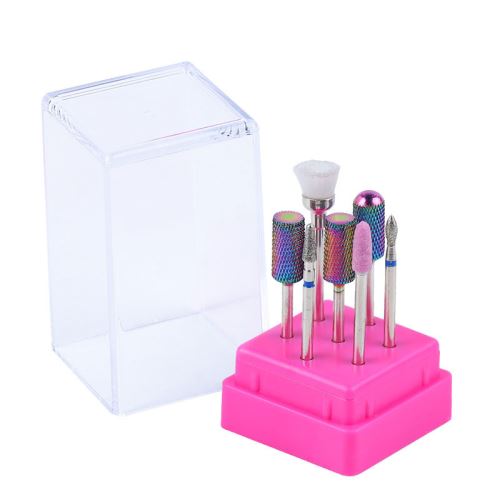 Nail Art Drill Broyage Bits Électrique Ongles Machine Diamant Bullet Bit 6Pcs BT223