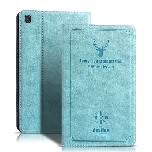 Générique Bleu Etui En Pu + Tpu Motif De Cerf Ultra-Mince Pour Votre Samsung Galaxy Tab A 8.4 (2020)