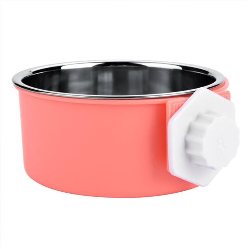 Meilleurs prix pour Gamelle Bol en acier inoxydable pour animaux de compagnie en PP (Rose)