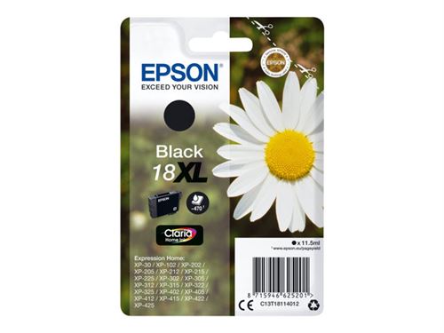 Epson 18XL - XL - noir - originale - cartouche d'encre