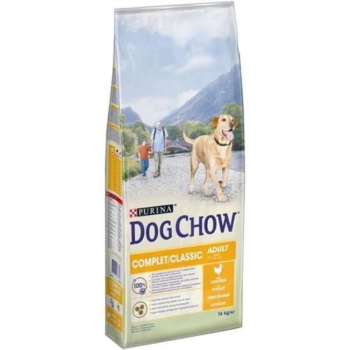 Dog Chow Croquettes Complet - Avec Du Poulet - Pour Chien Adulte - 14 Kg