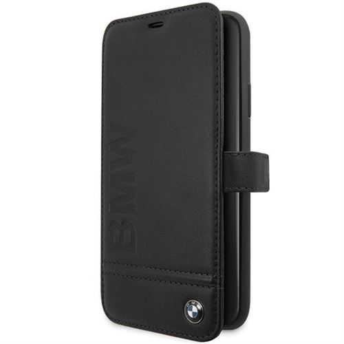 etui livre bmw bmflbksn65llsb iphone 11 pro max noir / noir signature