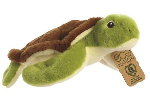 Aurora peluche Eco Nation tortue 26,5 cm vert peluche