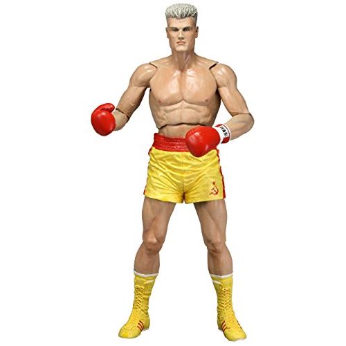 NECA Rocky 40Th Anniversary Series 2 Drago Scale Action Figure(Yellow Trunks Version), 7, Yellow