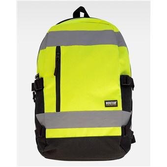 Workteam Sac a dos haute visibilite securite WFA401 jaune fluo Sac a dos Achat prix fnac