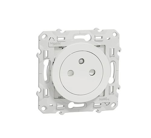Schneider Electric Blanc Prise De Courant Affleurante Odace 16A 2P+T
