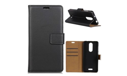 Etui type portefeuille noir Wiko View-LITE rabat latéral fonction stand