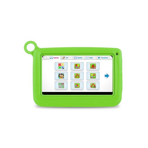 7 pouces Tablet pour enfants 1024 * 600 pixels 512 Mo + 8 Go de mémoire avec étui en silicone-Vert