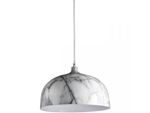 BOBOCHIC Suspension en métal effet marbre MARBELLA