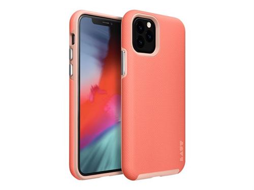 Laut Shield - Achterzijde behuizing voor mobiele telefoon - polycarbonaat, thermoplastic polyurethaan (TPU) - Koraal - voor Apple iPhone 11 Pro Max