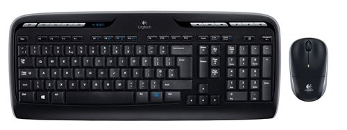 Tastatur Logitech MK330 Qwerty + Maus schwarz