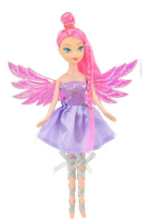 Toi-Toys Poupées adolescentes paillettes fée violet 22 cm