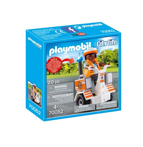 Playmobil City Life 70052 Secouriste Et Gyropode