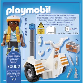 Playmobil City Life 70052 Secouriste et gyropode