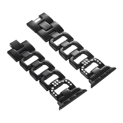 Bracelet en métal de couleur noir pour votre Apple Watch Series 3/2/1 42mm