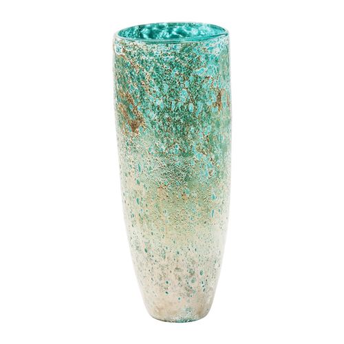 Vase Moonscape turquoise 37cm Kare Design