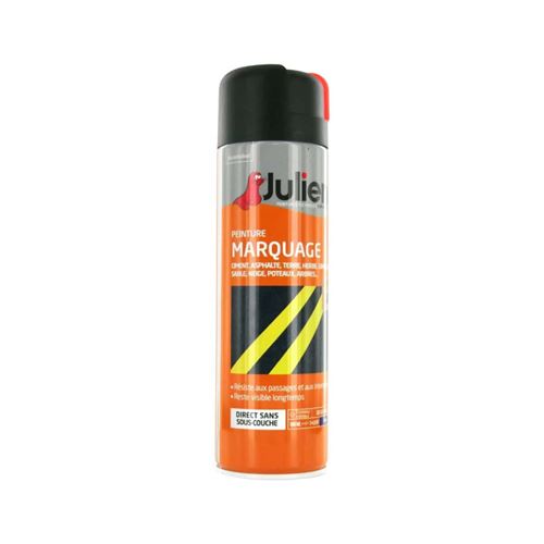 Peinture aérosol Julien marquage orange fluo 500ml