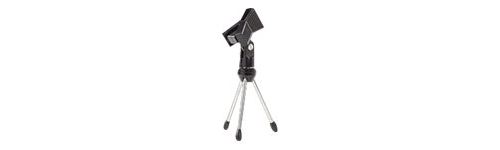 Nedis MPST05BK - Socle de table pour microphone - noir, argent